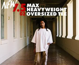 SHAKA MAX 7.5 OZ HEAVYWEIGHT OVERSIZED SHORT SLEEVE  Fabric Comfort Streetwear T-Shirt Tee Fashion Top