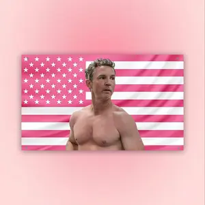 Dr Jack Abbo Flag The Pitt, Shawn Hatosy TV Show Flag, Pink US Flag Wall Decor, Frat Room Poster, Medical Drama Fan Gift