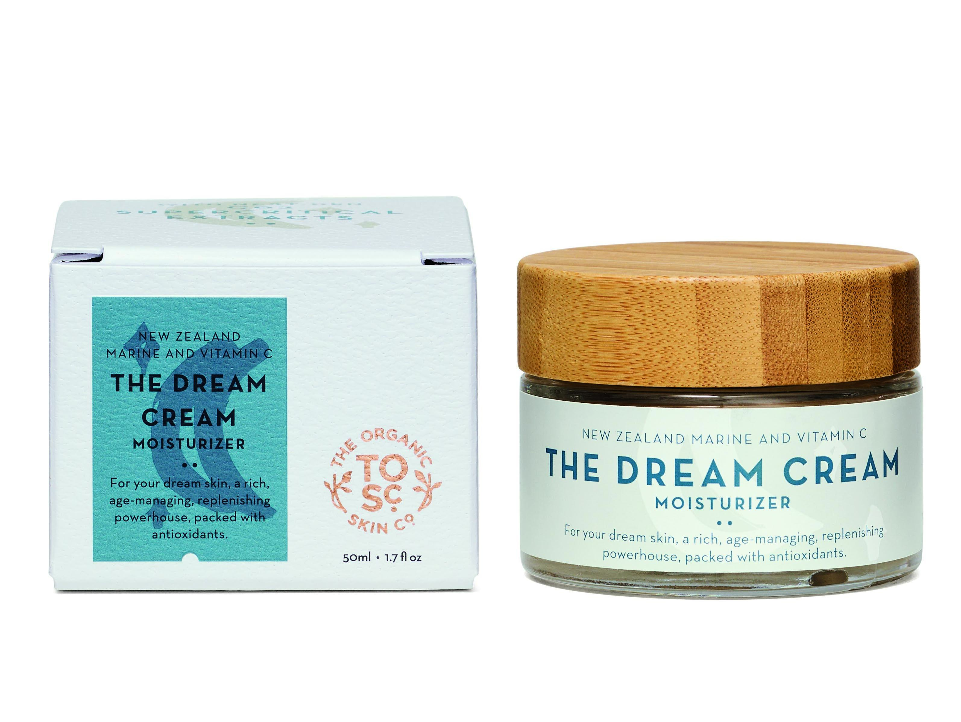 The Organic Skin Co Anti Aging Dream Cream with Vitamin C Amla Oil and Honeysuckle | Wrinkle Repair Neck & Face Moisturizer | Rejuvenate Hydrate and Soften Aging Skin | Recommended for All Skin Types