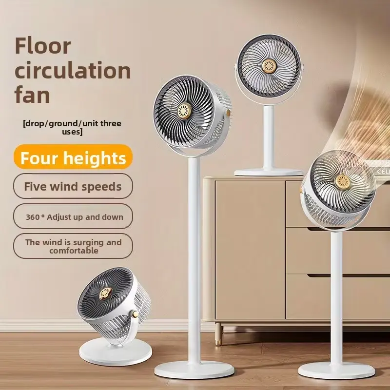 360° Fixed-Direction Portable Fan - Non-Swingable, Silent, 11-34" Adjustable Stand, Cordless Rechargeable for Bedroom Use (Home Supplies), Fan Portable, Battery Operated Fan, Quiet Portable Fan