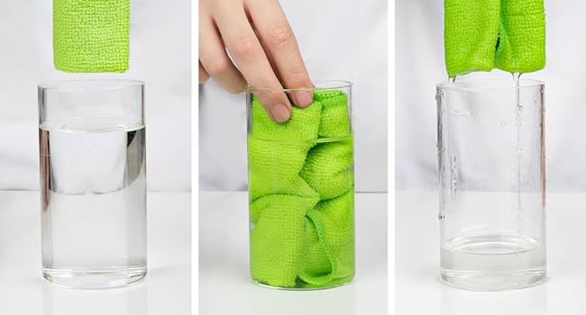 Microfiber Cleaning Cloth,Pack of 12,Size:12.6" x 12.6"