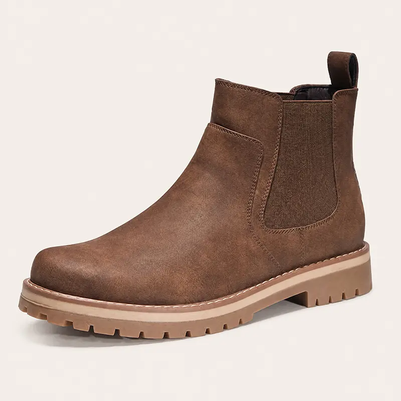 Meridos Men's Business Ankle Boots - Round Toe, Platform Heel, All Seasons Shoes with Laces, Daily Work & Casual Classic Closed-Toe Walking Footwear (TikTokShopSummerSale, TikTokShopBackToSchool, Father's Day)