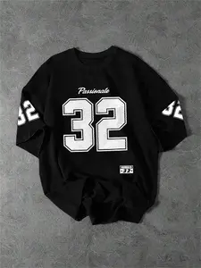 Men's Summer Digital Print Round Neck Short Sleeve Casual Fitted T-Shirt, Premium Quality Soft Comfortable Fashion Tee for Daily Wear