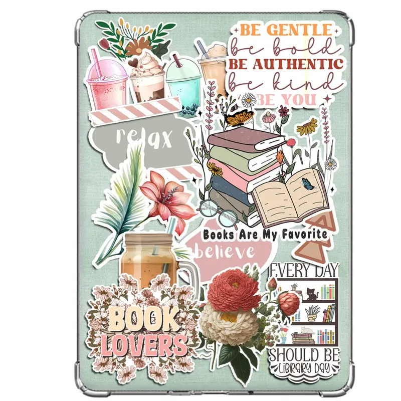 Book Lovers-(Variety Pack) | Clear Case INSERT Cover | Sticker Effect