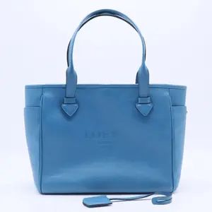 Pre-owned Loewe Leather Tote Bags Blue Heritage Tote B20116
