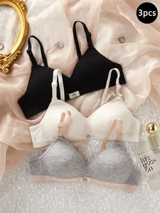 Comfortable Seamless Wireless Girls' Underwear Set, Youth Underwear, Multifunctional Design for Daily Wear and Active Sports, Ideal for Growing Teens