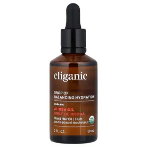 Cliganic Organic Jojoba Oil, For Oily & Combination Skin , 2 fl oz (60 ml)