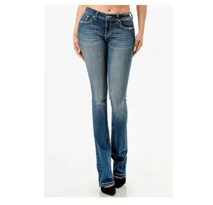 Womens Bootcut Paisley Longhorn Jeans