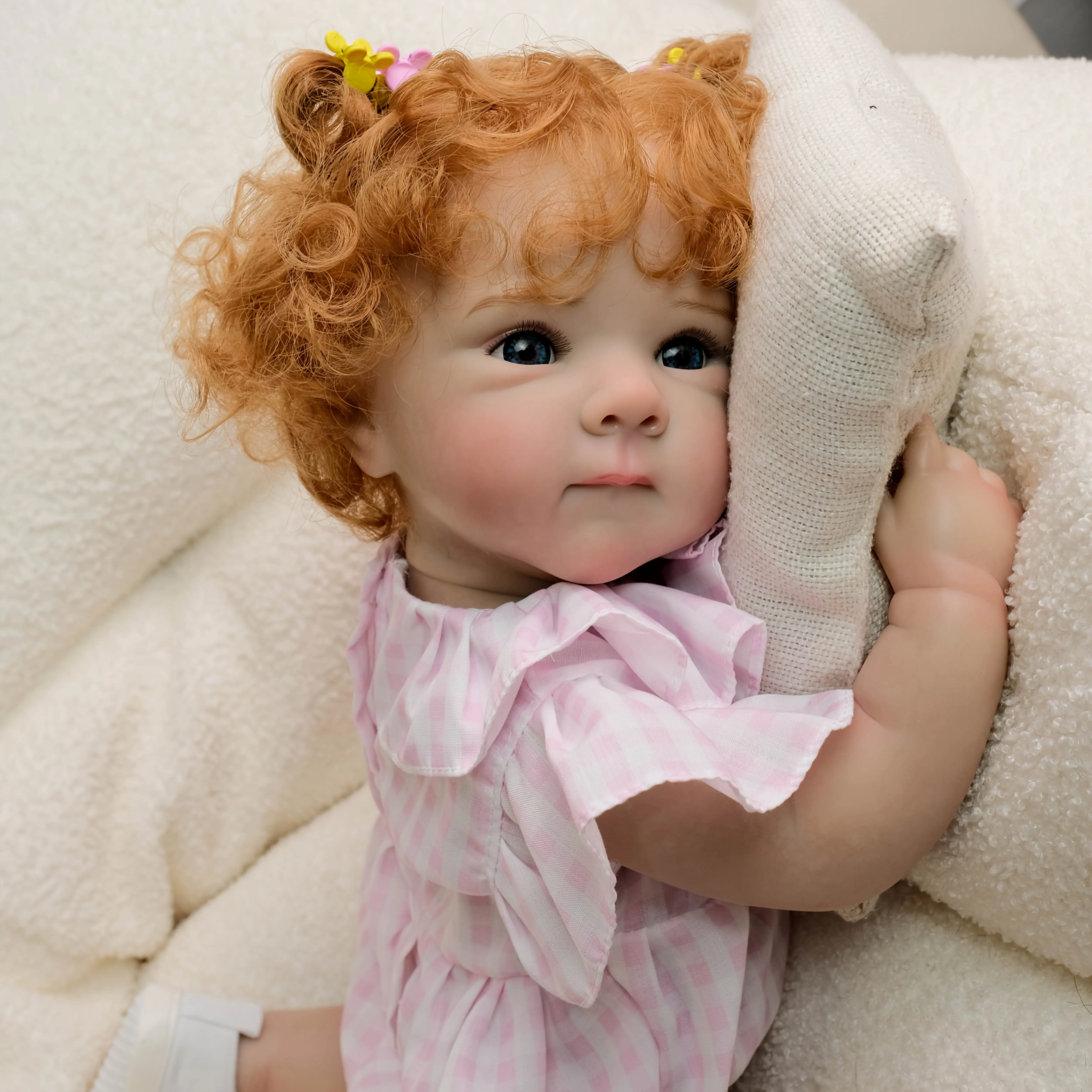 Reborn Baby Dolls 22Inch Realistic Full Body Soft Vinyl Lifelike Real Baby Doll Movable Arms And Legs With Doll Accessories, Great Gift For Kids