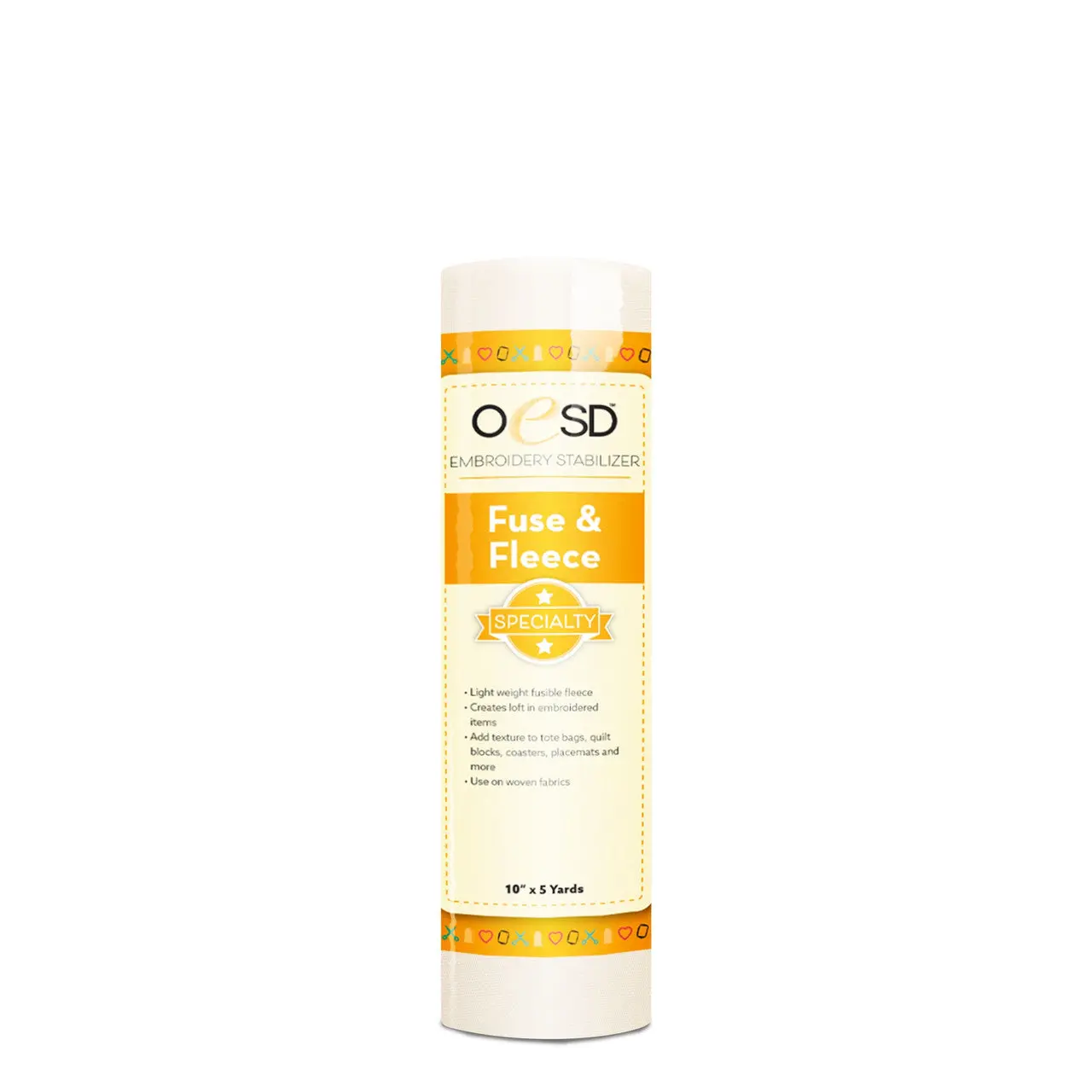 OESD Fuse and Fleece Fusible Embroidery Stabilizer 5yd Roll