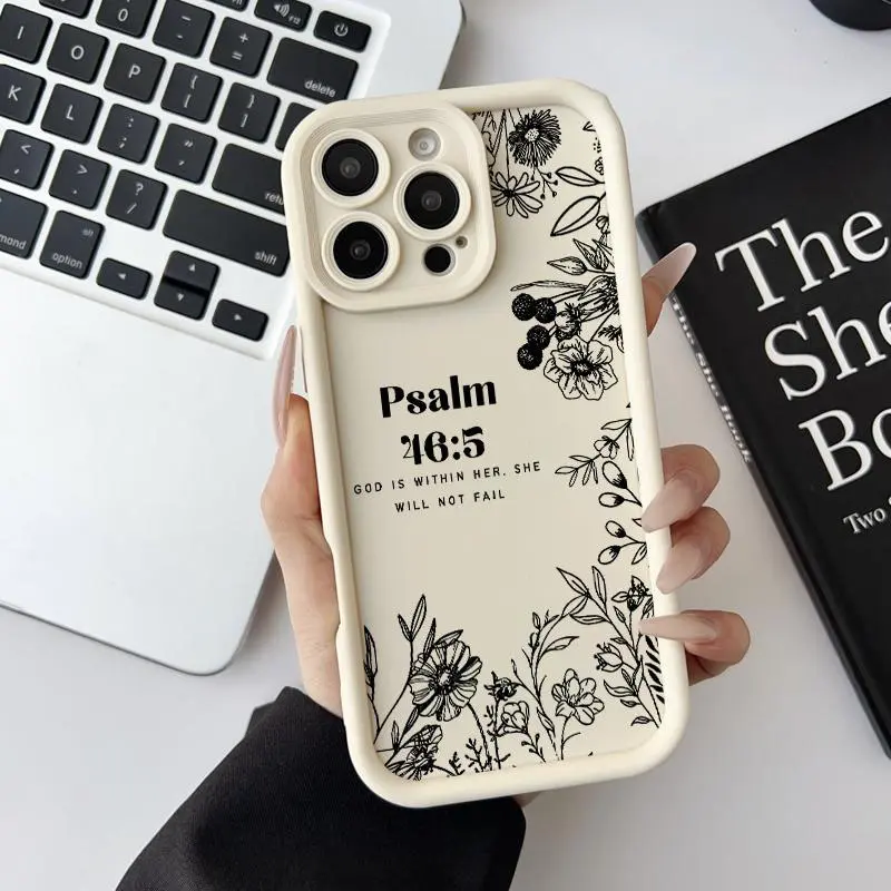 God Within Her Shockproof Silicone Softcase Casing, Lightweight Anti-Scratch Protection Accessories for iPhone 17, 16 E Pro Max, 15 Plus, 14, 13, 12, 11, XS, XR (QXB672)