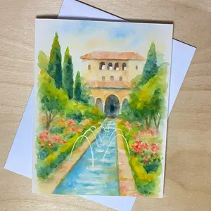 Generalife Gardens – Alhambra, Spain | ALHAMBRA Collection | Blank inside