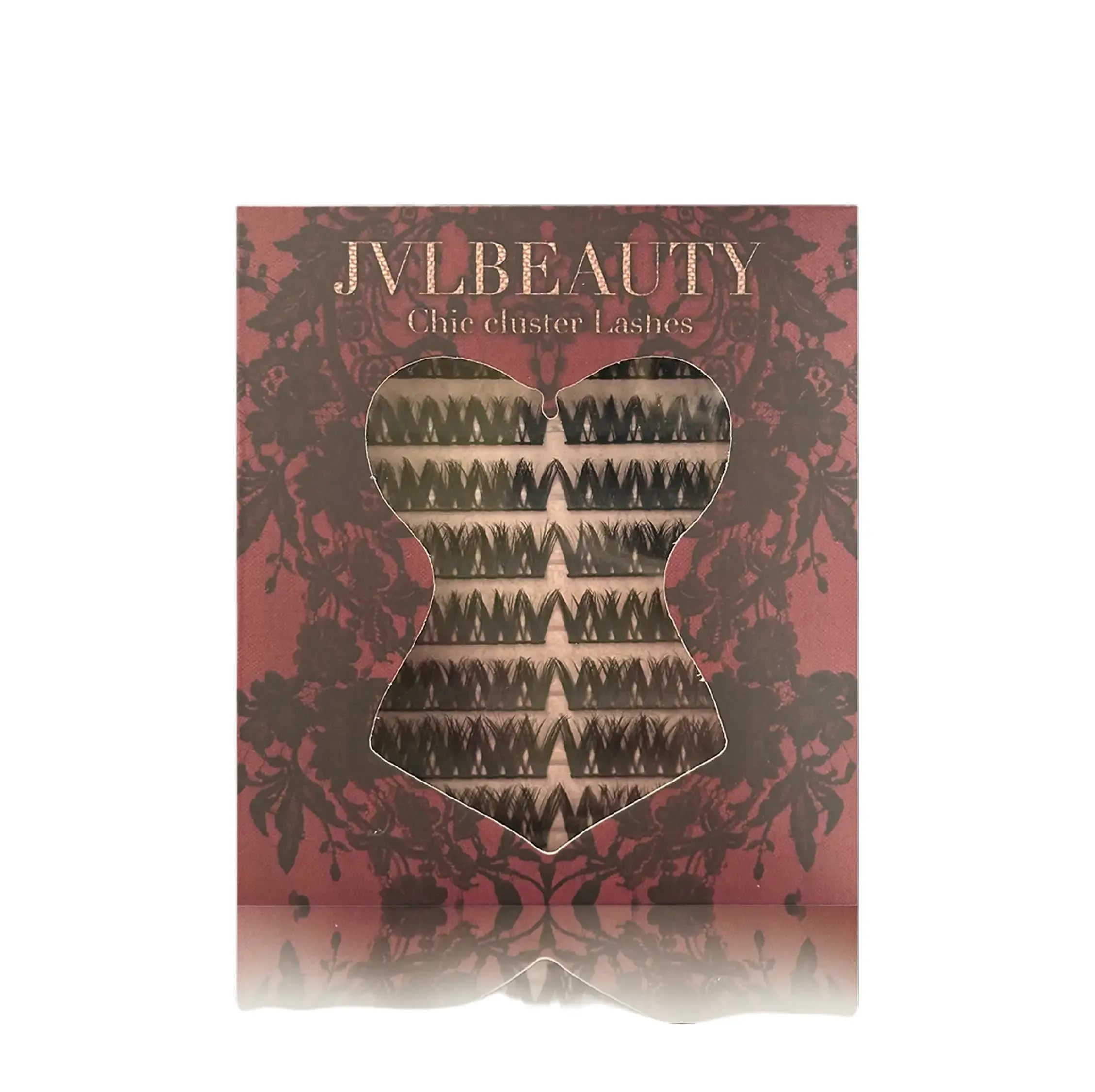 JVLBEAUTY【Serpentess】Segment False Eyelashes, Voluminous Individual Clusters, C Curl, Edgy Vibe, European & American Style, Original Design Makeup