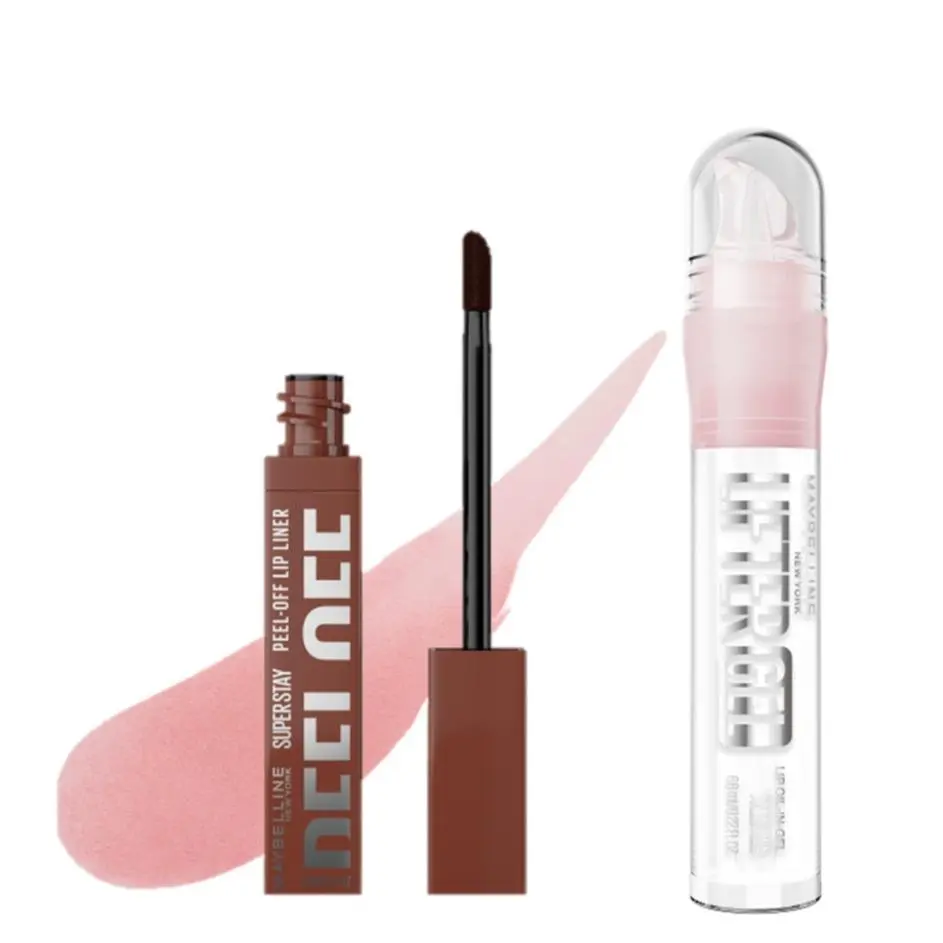 Peel-Off Liner & Lifter Gel Lip Gloss Duo, Maybelline New York Peel-Off Liner & Lifter Gel Lip Gloss Duo, Maybelline New York