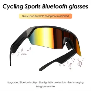 【Clearance Deal】Smart Music Sports Bluetooth Sunglasses with Dual Channel Stereo Sound for Outdoor Activities