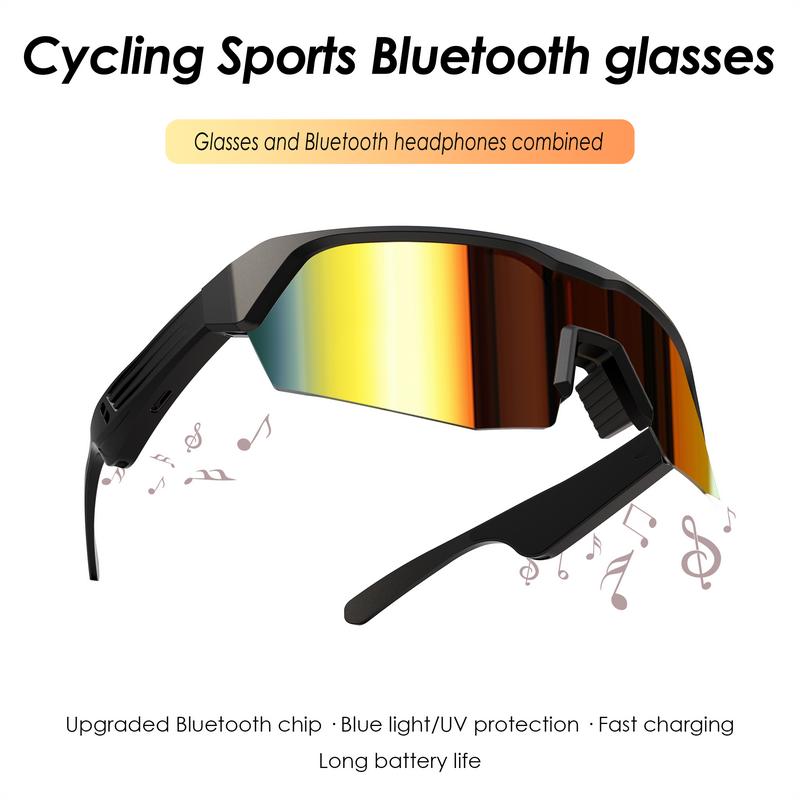 【Clearance Deal】Smart Music Sports Bluetooth Sunglasses with Dual Channel Stereo Sound for Outdoor Activities