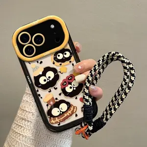 Women's iPhone 17 Pro Max Case, Protective Shockproof Silicone Cover with Lanyard, Full Protection Design, Stylish & Durable Phone Accessory