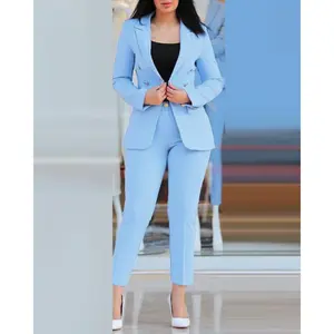 2026 Casual fashion Professional Women's Suit Set, 2 Piece Sets, Business Casual Outfits