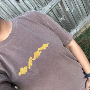 Chicken Nugget Tshirt, Embroidered Tshirt, Dinosaur Chicken Nugget