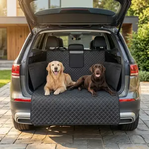 Durable Car Trunk Mat, Pet Seat Protector, Adjustable Design, Fits Cars Suvs Trucks, Universal Size, Made of Lycra Fabric