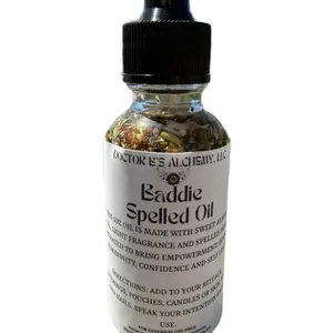 Baddie Spelled Oil for Feeling Empowered, Confident, Divine Femininity and Self Love