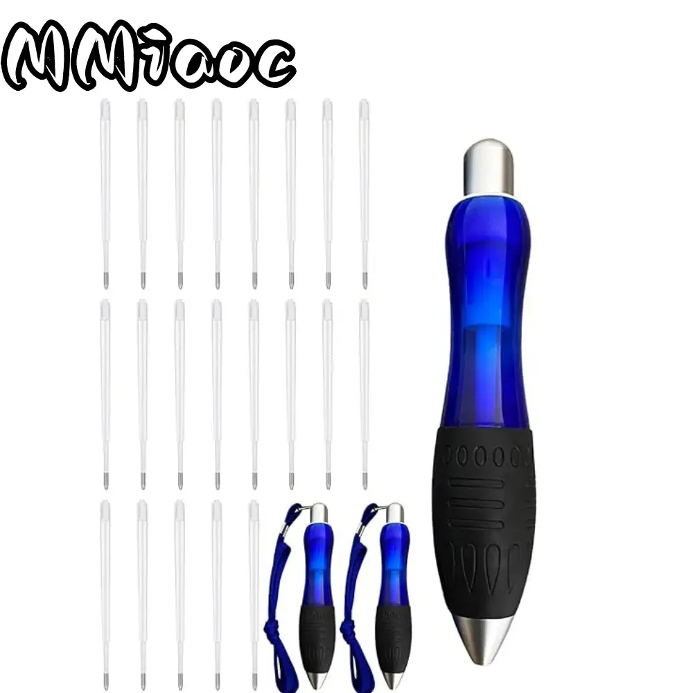24-Pack Large Fat Pens with Heavyweight Grip, Sturdy Barrel - Tremor Aid for Arthritis & Hand Pain, Refill-Included Set (3, 12 Black, 9 Blue) - Ideal Gift for Loved Ones