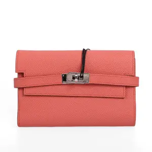 Pre-owned HERMÈS Calfskin Wallets Kelly Wallet 67399499 hz