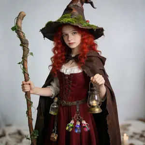 Dark Magic Cork Potion Bottle Halloween Role Play Witch Props Costume Accessory Round Glass Suitable for Party DIY, Model Xinghao Mf10