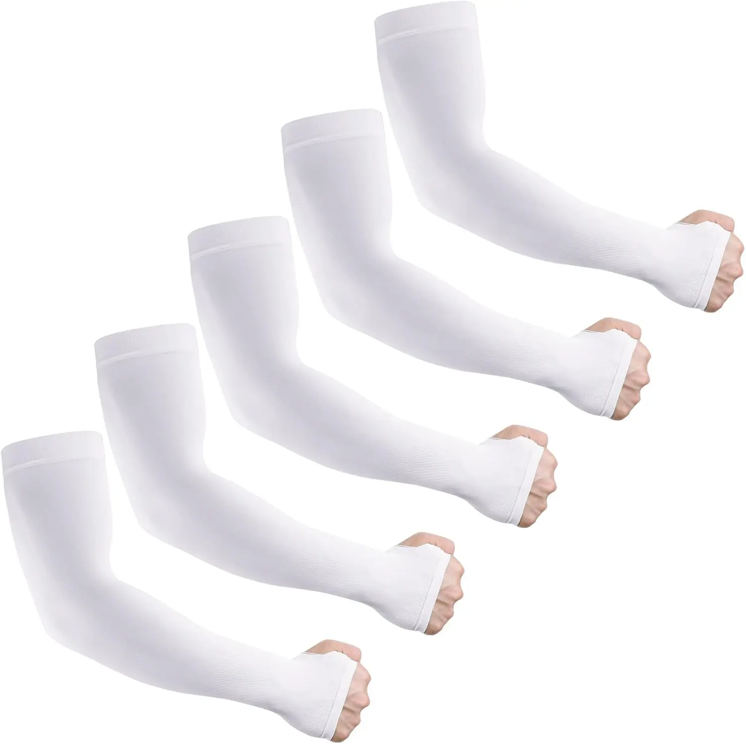 UV Sun Protection Compression Cooling Arm Sleeves with Thumb Hole, Unisex for Outdoor Use, gift