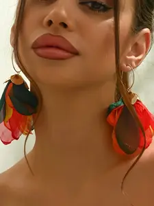 Bohemian Tassel Creative Fashion Colorful Flower Earrings for Women, Perfect for Party Vacation Daily Wear, Stylish Ear Jewelry