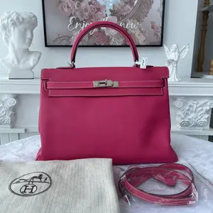Pre-owned HERMÈS Epsom Shoulder Bags BJ1101105052 Kelly 35 Candy Pink