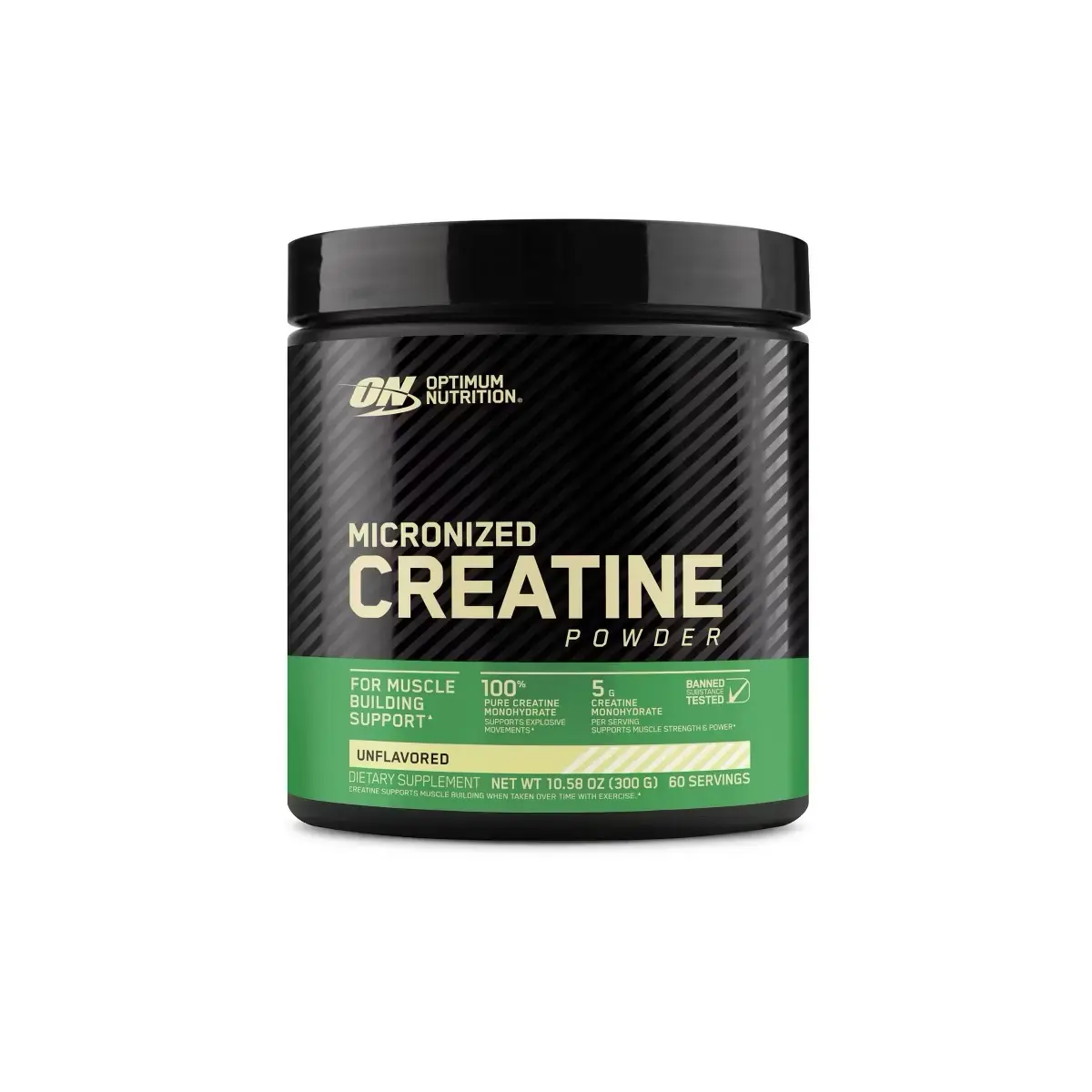 Optimum Nutrition Micronized Pure Creatine Powder - Unflavored, Prop 65 Safe, Highly Absorbent, Smooth Mix, No Artificial Flavors, Adult Fitness Supplement for Muscle Boost, Maximize Training (2-Month Supply)