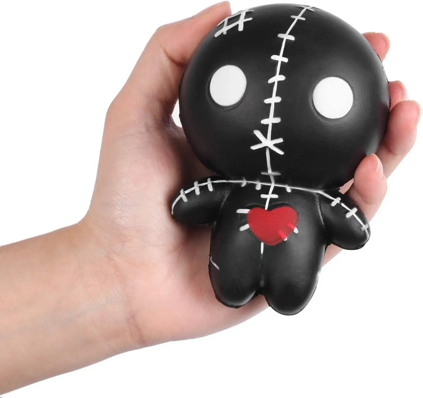Anboor Squishies 4.7" Voodoo Dolls Cute Ghost Doll Stress Relief Kawaii Soft Slow Rising Squeeze Toys for Kids Adults Idea Stress Relief Kid's Toys, Stress Relief Squishy, Finger Rehabilitation