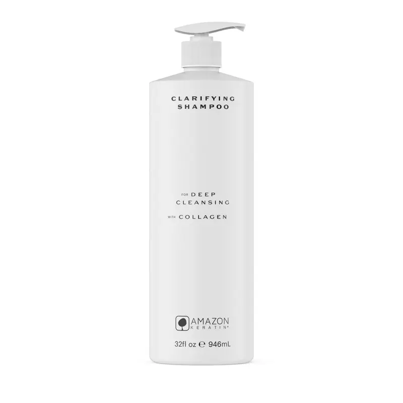 Clarifying Shampoo 32 onzas - Cleansing Shampoo for Preparing Hair for Amazon Keratin Smoothing Treatments, Green Tea Fragrance, 16 Days