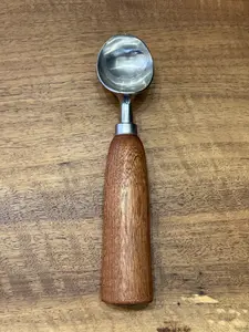 Handmade sapele icecream scoop