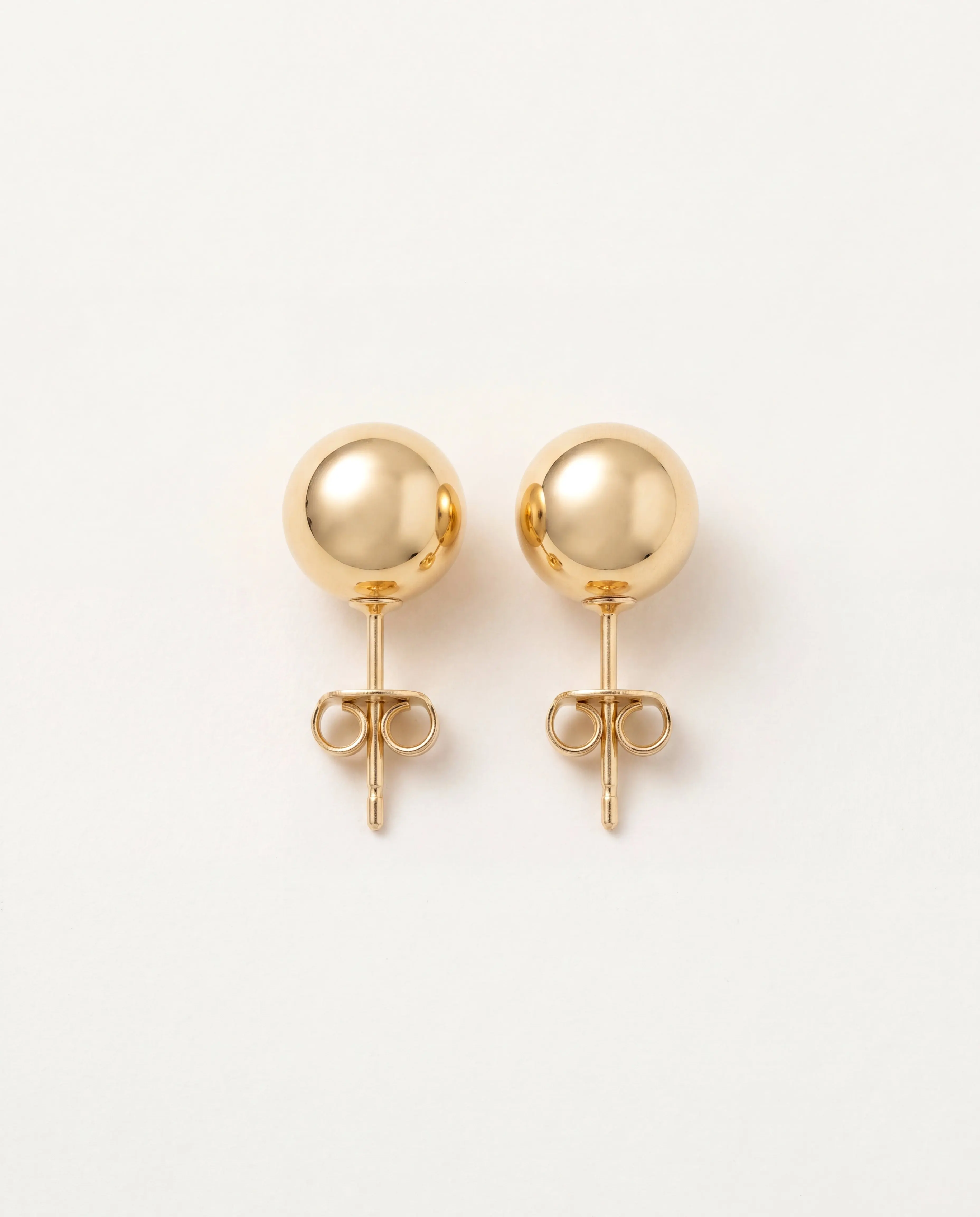 Gold Filled 9mm Stud Earrings - Elegant Design for Everyday Wear