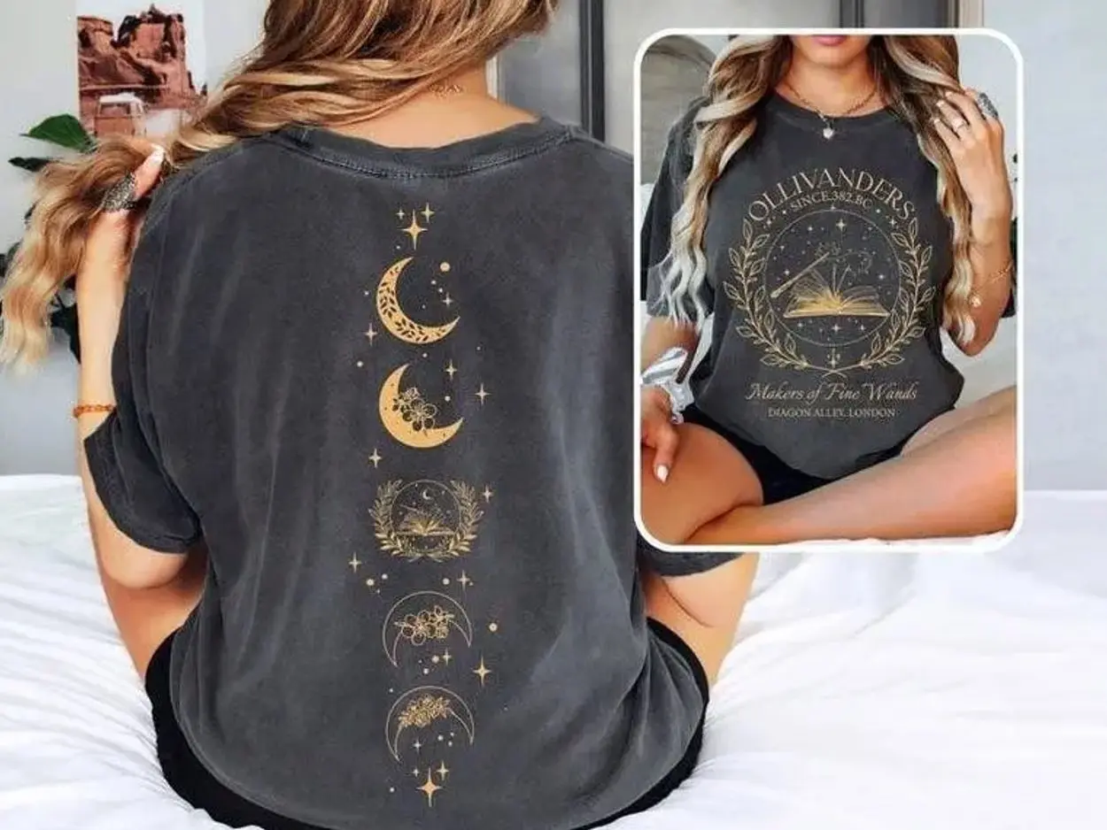 Vintage Ollivanders Wand Shop Wizard HP Shirt Sweatshirt Wizard Book Shop Harry Potter Universal Magical Family Trip Shirt 25K