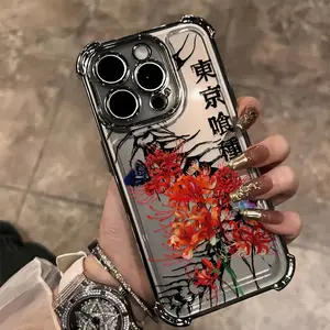 A new anime Tokyo Ghoul fashion phone case designed in Japan, suitable for iPhone 17, 16E, 16, 15, 14, 13, 12, 11 Pro Max, Air and Samsung Galaxy S26 Ultra S25 Plus S24 S23 S22 transparent and soft anti drop phone cases. A137