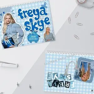 Freya Skye 2026 Wall Calendar, Celebrity Unique Holiday, New Year, Funny Gift For Friends, 2026 Wall Calendar 6