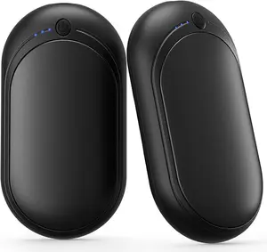 Hand Warmers Rechargeable, 2 Pack 6000mAh Portable Electric Handwarmers, Reusable USB Pocket Heater Great for Raynauds, Hunting, Golf, Camping, Christmas Outdoor, Women Mens Warm Gifts