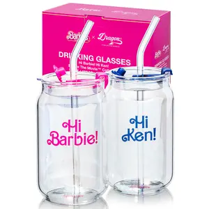 Barbie™ The Movie x Dragon Glassware® Hi Barbie! Hi Ken! Drinking Glasses Coffee Cup