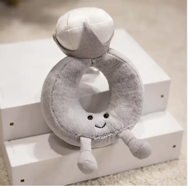 Jellycat Diamond Ring Plush Is a Sweet Amuseables Gift for Brides, Engagement Parties and Anniversary Keepsakes