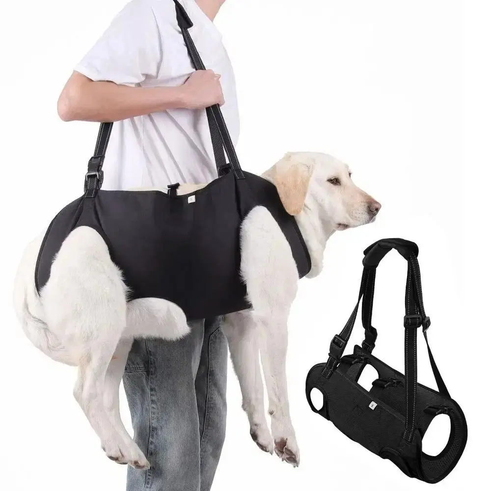 Multi-Size Dog Lift Harness, Adjustable Strap, Thick Handle, Soft Lining Legs Support Pet Lifting Vest, Portable Support Aid for Elderly Dogs, Mobility Boost