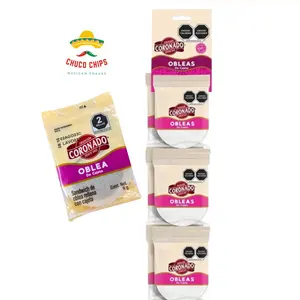 10 pc Mini Obleas Coronado. Sandwich de oblea relleno con cajeta