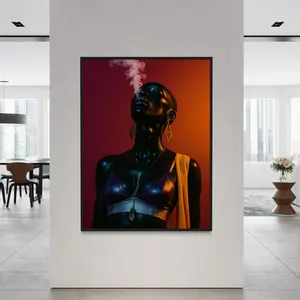 African American Art | Black Woman & Girl Wall Art | Afro Urban Black Art Prints | Unframed