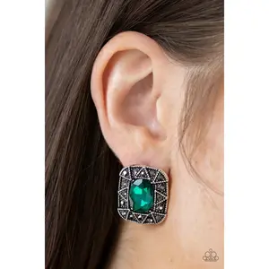 Young Money - Green Earrings