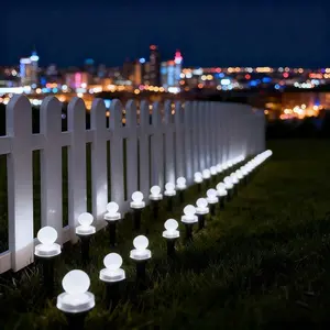 Solar Ball Garden Lights – 10/20 LEDs, 3 Color Modes (White/Warm/Multicolor), 8 Lighting Patterns, IP44 Waterproof, No Wiring Needed – Solar-Powered Outdoor Decor for Yard, Garden, Pathway & Patio