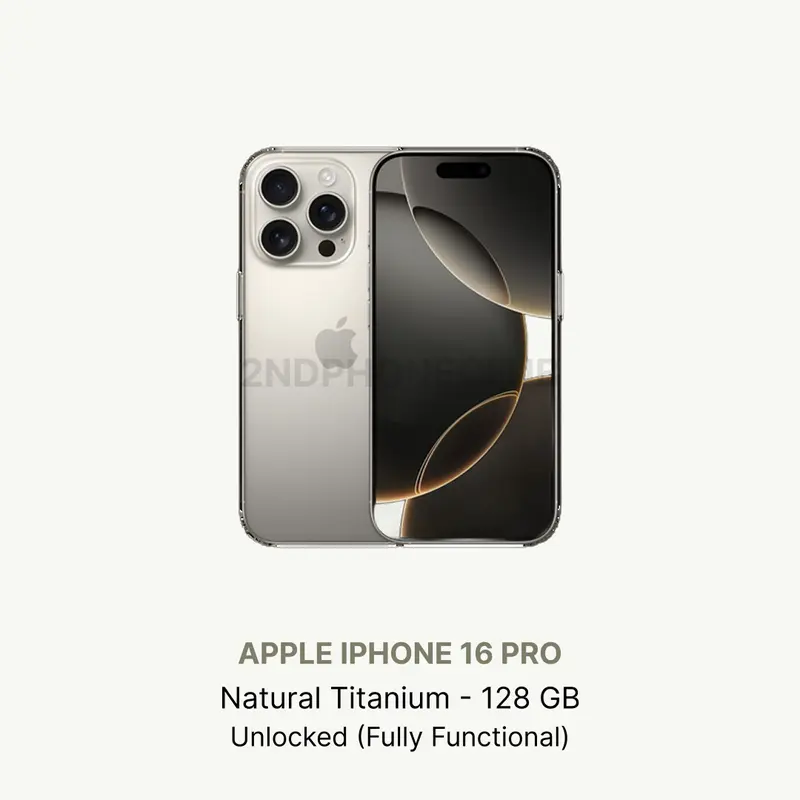 Refurbished Apple iPhone 15 Pro 128GB Unlocked Excellent Condition