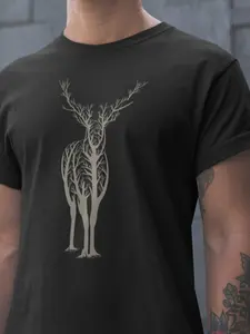 Abstract Deer Unisex Shirt, Wild Animal Tee, Animal Lover Gift, Safari Shirt, Zoologist Shirt, Deer Shirt, Animals Lover T-Shirt, Womens Tee