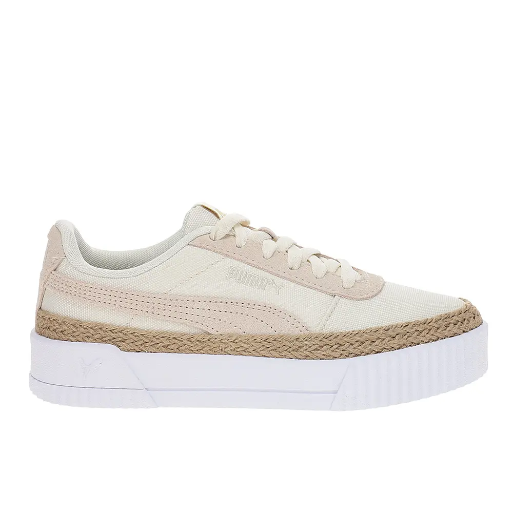 PUMA Womens Carina Cv Espadrille Platform Sneakers Shoes Casual - Off White